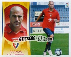 Cromo #8 - Aranda (Osasuna) - Liga Spagnola  2009-2010 - Colecciones ESTE