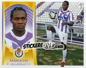 Sticker #10 - Manucho (Valladolid) - Liga Spagnola  2009-2010 - Colecciones ESTE