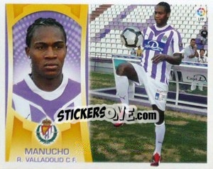 Sticker #10 - Manucho (Valladolid) - Liga Spagnola  2009-2010 n. 640 - Colecciones ESTE