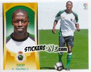 Sticker #13 - Diop (Racing) - Liga Spagnola  2009-2010 - Colecciones ESTE