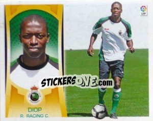 Cromo #13 - Diop (Racing) - Liga Spagnola  2009-2010 - Colecciones ESTE