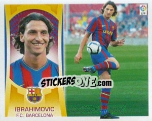Sticker #14 - Ibrahimovic (Barcelona) - Liga Spagnola  2009-2010 - Colecciones ESTE