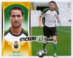 Sticker #20 - Geijo (Racing) - Liga Spagnola  2009-2010 - Colecciones ESTE