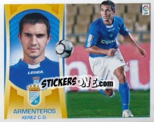Sticker #24 - Armenteros (Xerez) - Liga Spagnola  2009-2010 n. 654 - Colecciones ESTE