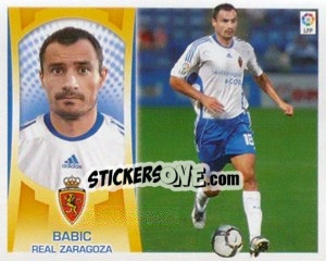 Sticker #27 - Babic (Zaragoza) - Liga Spagnola  2009-2010 n. 657 - Colecciones ESTE