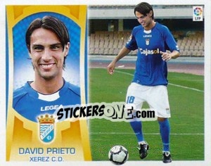 Sticker #35 - David Prieto (Xerez) - Liga Spagnola  2009-2010 n. 665 - Colecciones ESTE