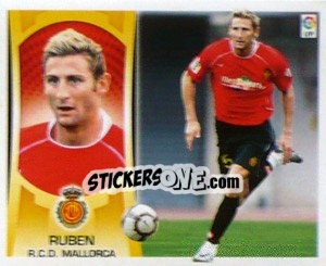 Sticker #40 - Ruben (Mallorca) - Liga Spagnola  2009-2010 - Colecciones ESTE