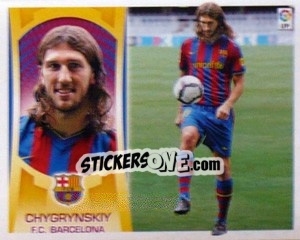 Sticker #48 - Dmytro Chygrynskiy (Barcelona) - Liga Spagnola  2009-2010 - Colecciones ESTE