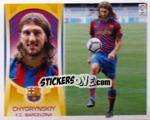 Sticker #48 - Dmytro Chygrynskiy (Barcelona) - Liga Spagnola  2009-2010 n. 678 - Colecciones ESTE