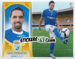 Sticker #50 - Maldonado (Xerez) - Liga Spagnola  2009-2010 n. 680 - Colecciones ESTE