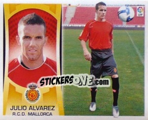 Sticker #52 - Julio Alvarez (Mallorca) - Liga Spagnola  2009-2010 n. 682 - Colecciones ESTE