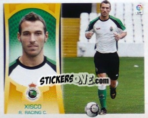 Sticker #53 - Xisco (Racing) - Liga Spagnola  2009-2010 n. 683 - Colecciones ESTE