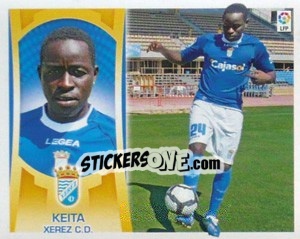Sticker #54 - Keita (Xerez) - Liga Spagnola  2009-2010 - Colecciones ESTE