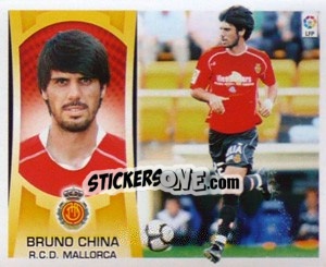 Sticker #56 - Bruno China (Mallorca) - Liga Spagnola  2009-2010 n. 686 - Colecciones ESTE