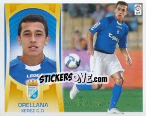 Sticker #58 - Orellana (Xerez) - Liga Spagnola  2009-2010 - Colecciones ESTE
