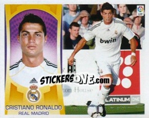 Sticker #2 - Cristiano Ronaldo (Real Madrid) Nueva Imagen - Liga Spagnola  2009-2010 n. 691 - Colecciones ESTE