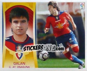 Sticker #58B - Galan (Osasuna) - Liga Spagnola  2009-2010 - Colecciones ESTE