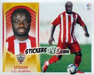 Sticker #59B - M'Bami (Almeria) - Liga Spagnola  2009-2010 - Colecciones ESTE