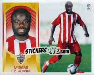 Sticker #59B - M'Bami (Almeria) - Liga Spagnola  2009-2010 n. 694 - Colecciones ESTE