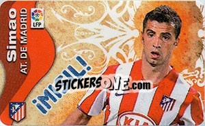 Sticker Simao - Liga Spagnola  2009-2010 n. 708 - Colecciones ESTE