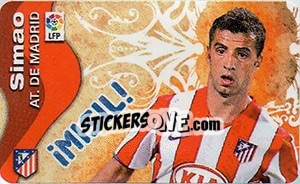 Cromo Simao - Liga Spagnola  2009-2010 - Colecciones ESTE