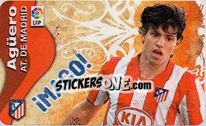 Cromo Aguero - Liga Spagnola  2009-2010 - Colecciones ESTE