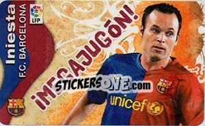 Sticker Iniesta - Liga Spagnola  2009-2010 - Colecciones ESTE