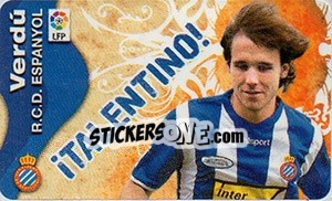 Cromo Verdú - Liga Spagnola  2009-2010 - Colecciones ESTE