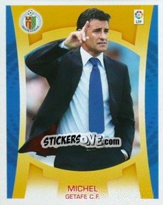 Sticker Entrenador - Michel - Liga Spagnola  2009-2010 - Colecciones ESTE