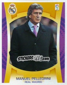Sticker Entrenador - Manuel Pellegrini - Liga Spagnola  2009-2010 n. 212 - Colecciones ESTE