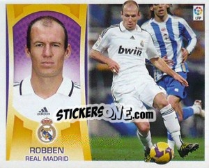 Sticker Robben (#13B) - Liga Spagnola  2009-2010 n. 230 - Colecciones ESTE