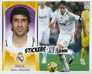 Sticker Raul González (#14) - Liga Spagnola  2009-2010 n. 231 - Colecciones ESTE