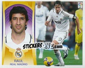 Figurina Raul González (#14) - Liga Spagnola  2009-2010 - Colecciones ESTE