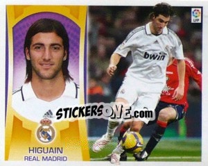 Figurina Higuain (#15A) - Liga Spagnola  2009-2010 - Colecciones ESTE