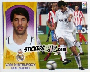 Sticker Van Nistelrooy (#15B) - Liga Spagnola  2009-2010 n. 233 - Colecciones ESTE