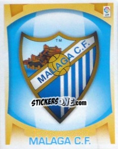 Figurina Escudo - Malaga C.F. - Liga Spagnola  2009-2010 - Colecciones ESTE