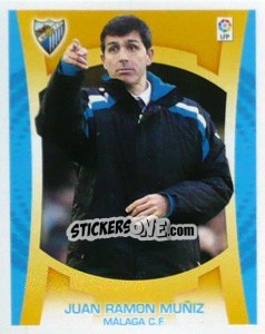 Cromo Entrenador - Juan Ramon Muñiz - Liga Spagnola  2009-2010 - Colecciones ESTE