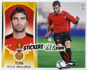 Sticker Tuni (#11B) COLOCA - Liga Spagnola  2009-2010 - Colecciones ESTE