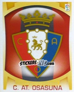 Figurina Escudo - C. At. Osasuna - Liga Spagnola  2009-2010 - Colecciones ESTE