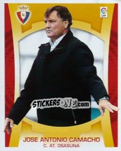 Sticker Entrenador - Jose Antonio Camacho - Liga Spagnola  2009-2010 n. 302 - Colecciones ESTE