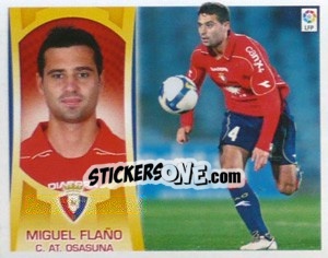 Sticker Miguel Flano (#5A) - Liga Spagnola  2009-2010 n. 307 - Colecciones ESTE