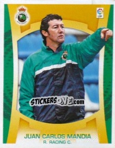 Cromo Entrenador - Juan Carlos Mandiá - Liga Spagnola  2009-2010 - Colecciones ESTE