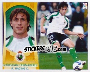 Sticker Christian Fernandez (#5) - Liga Spagnola  2009-2010 - Colecciones ESTE