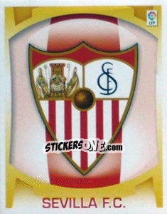 Cromo Escudo - Sevilla F.C. - Liga Spagnola  2009-2010 - Colecciones ESTE