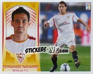 Sticker Fernando Navarro (#6) - Liga Spagnola  2009-2010 n. 369 - Colecciones ESTE