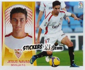 Sticker Jesus Navas (#12) - Liga Spagnola  2009-2010 n. 376 - Colecciones ESTE