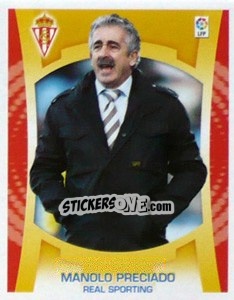 Sticker Entrenador - Manolo Preciado - Liga Spagnola  2009-2010 - Colecciones ESTE