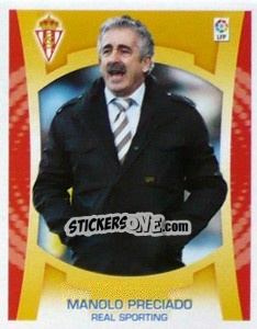 Cromo Entrenador - Manolo Preciado - Liga Spagnola  2009-2010 - Colecciones ESTE