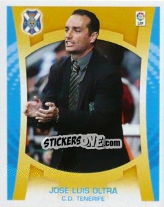 Cromo Entrenador - Jose Luis Oltra - Liga Spagnola  2009-2010 - Colecciones ESTE