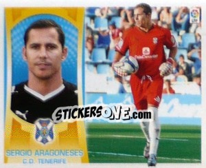 Sticker Sergio Aragoneses (#1) - Liga Spagnola  2009-2010 n. 423 - Colecciones ESTE